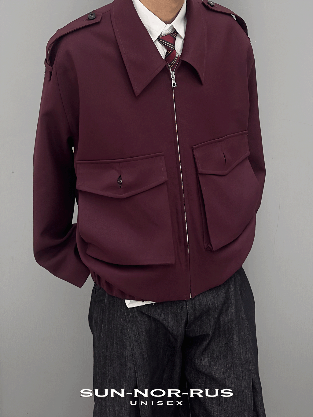 Patch Pocket Blazer in Italian Wool Blend