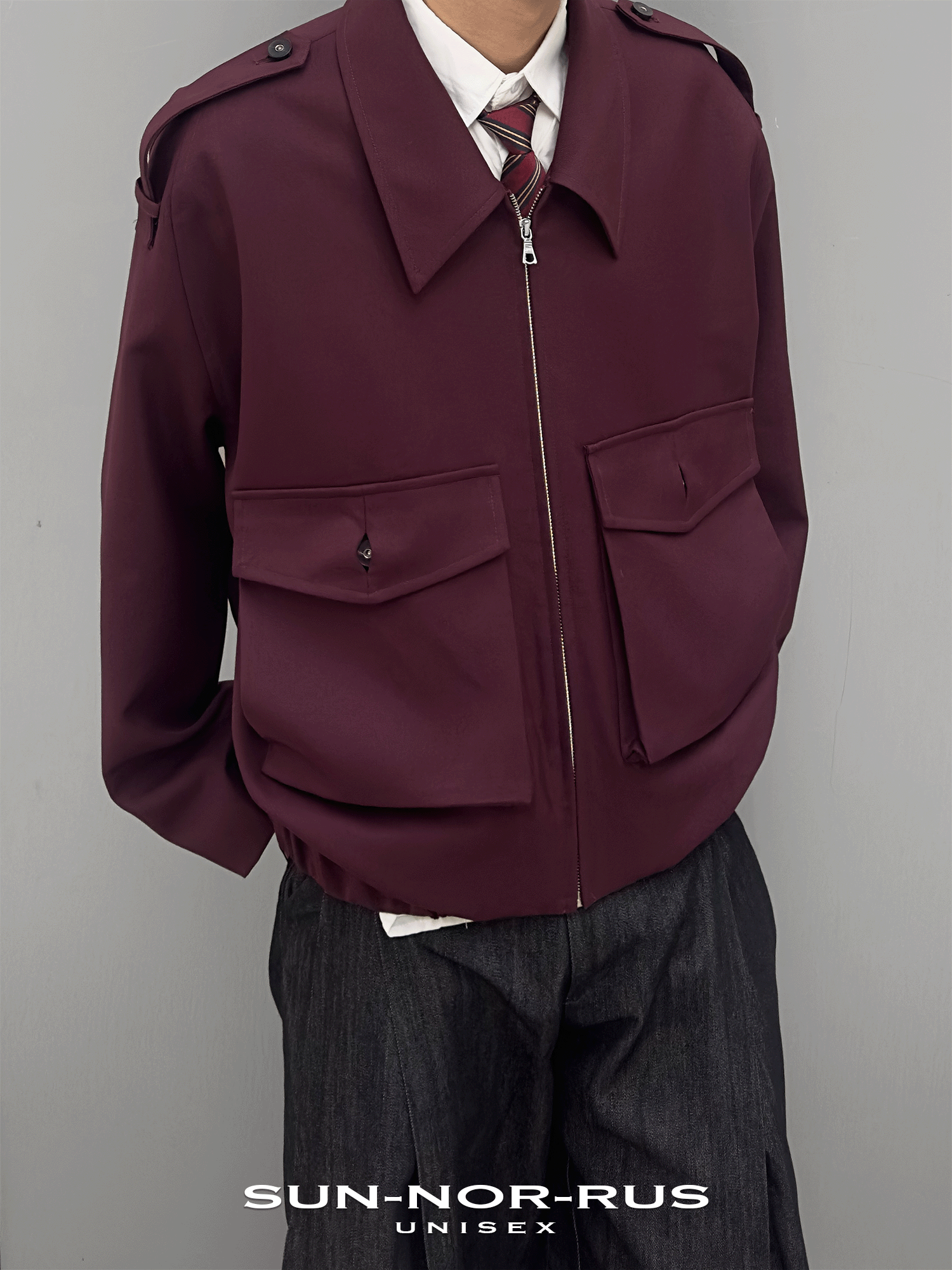 Patch Pocket Blazer in Italian Wool Blend