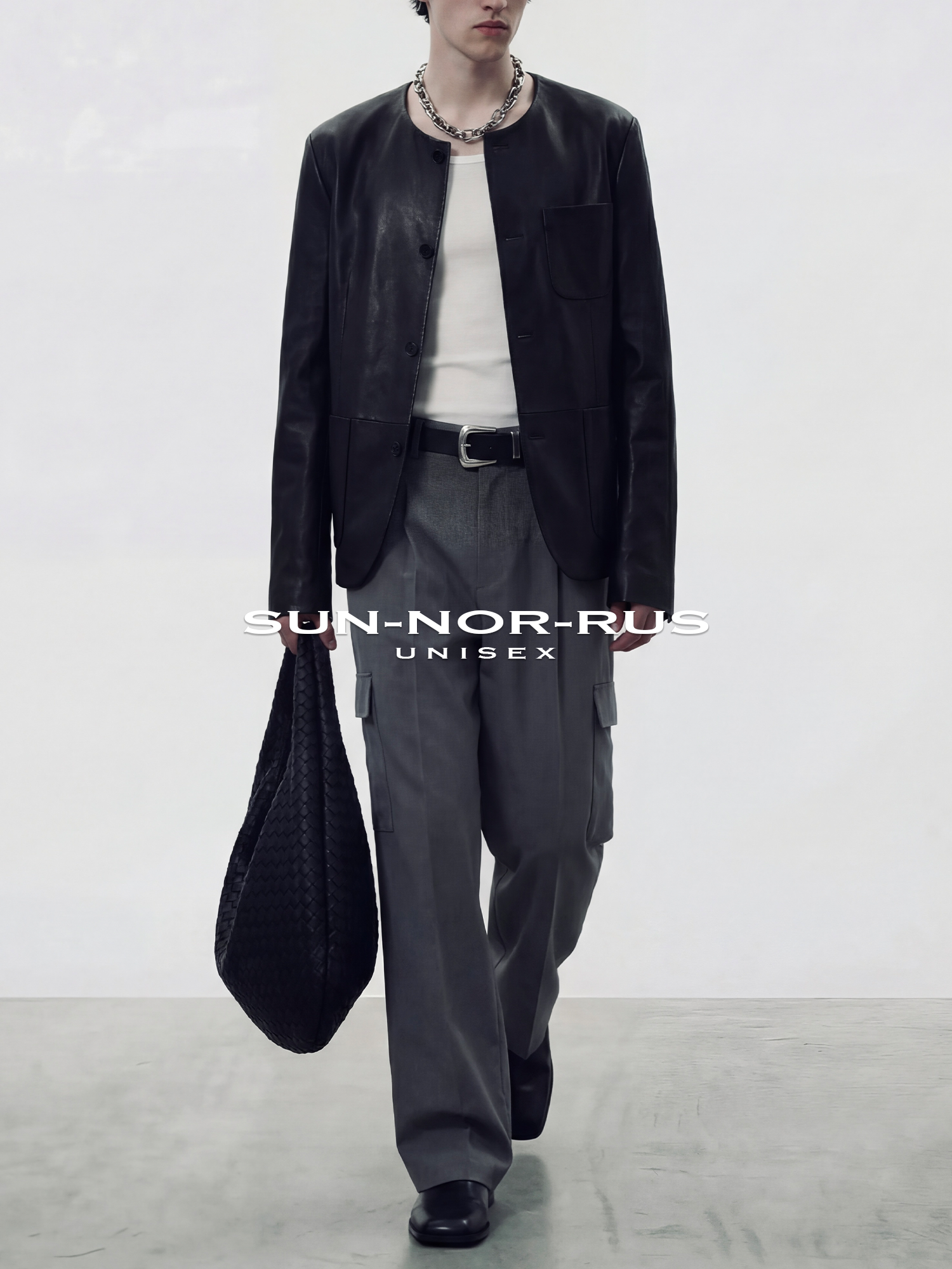 DOUBLE-PLEATED TAILORED PANT IN VIRGIN WOOL