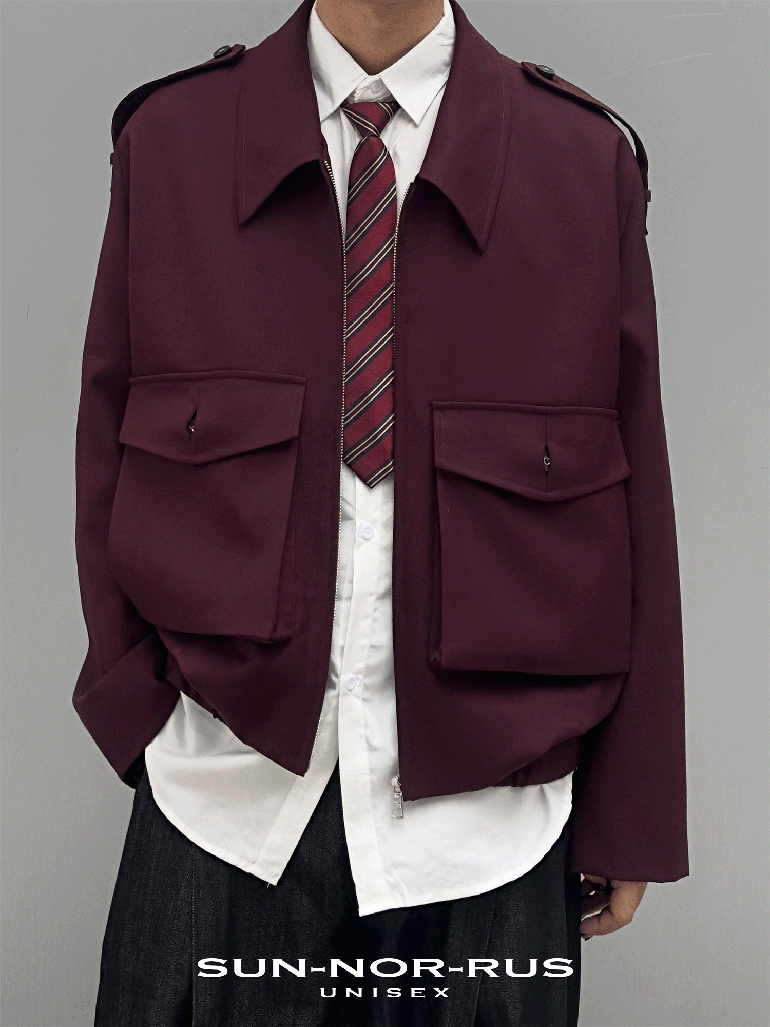 Patch Pocket Blazer in Italian Wool Blend