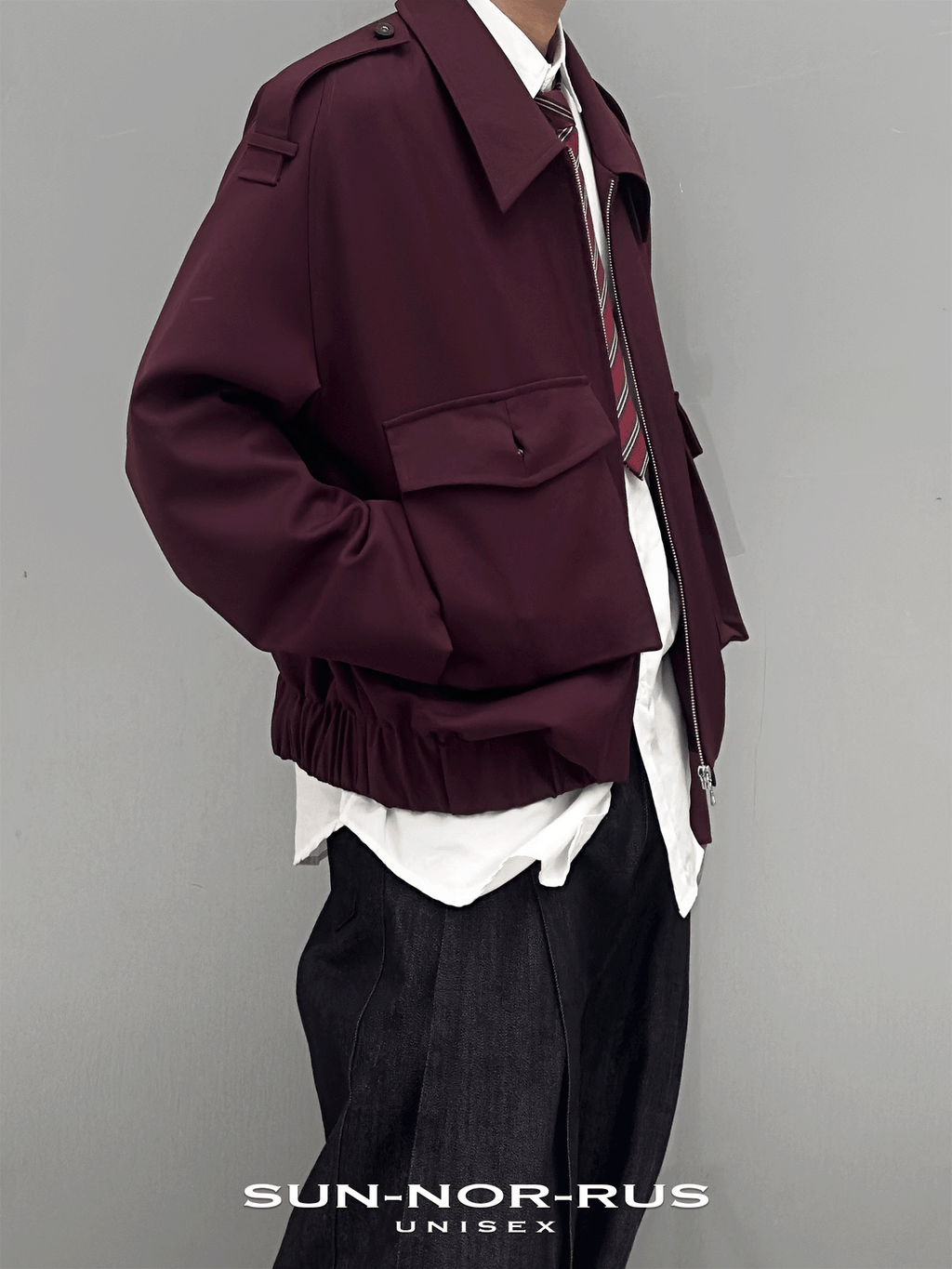 Patch Pocket Blazer in Italian Wool Blend