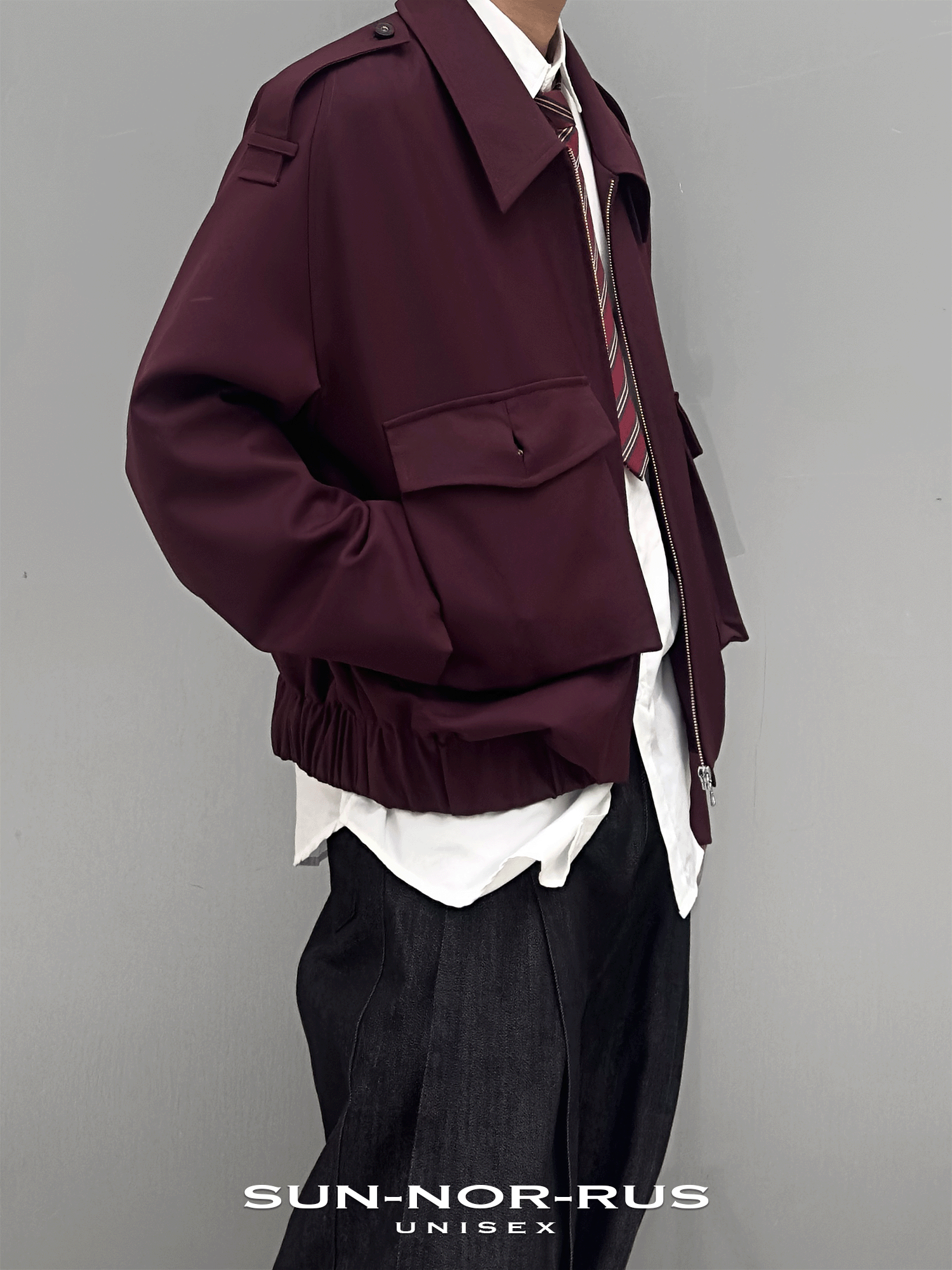 Patch Pocket Blazer in Italian Wool Blend