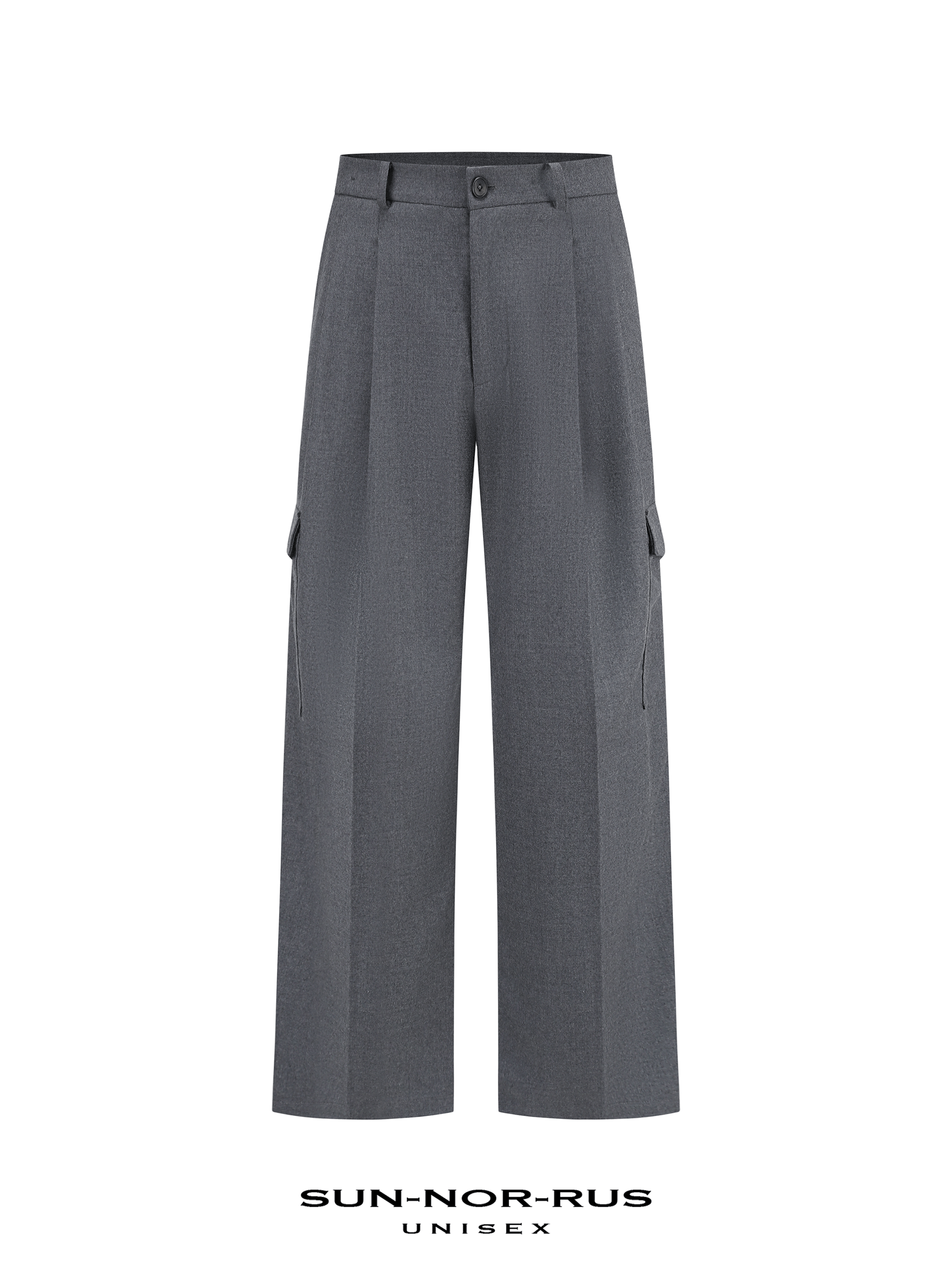 DOUBLE-PLEATED TAILORED PANT IN VIRGIN WOOL