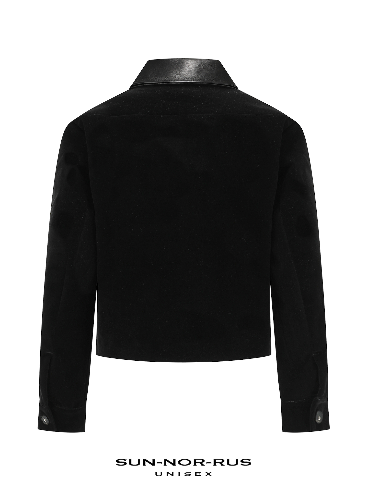 Short-length Jacket with Lambskin Collar