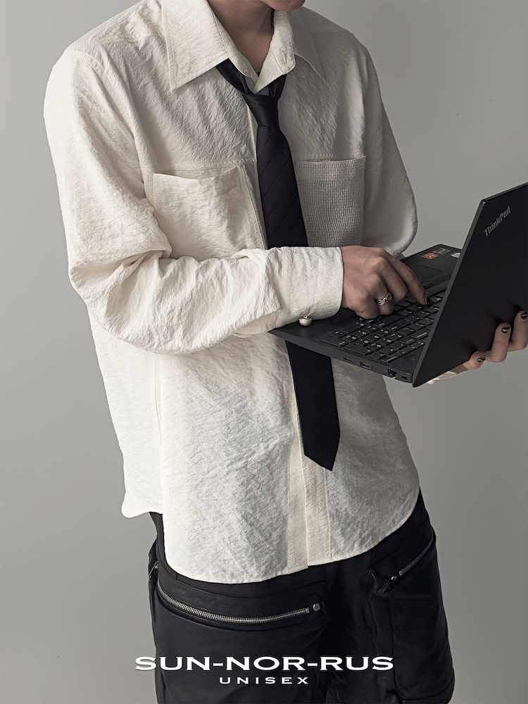 Patch Pocket Shirt in silk